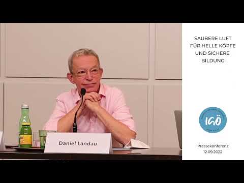 Mag. Daniel Landau, Pressekonferenz &quot;Saubere Luft für Helle Köpfe&quot; 12.09.2022